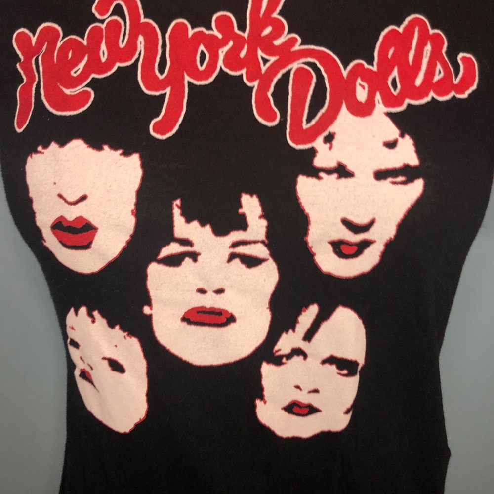 Y2K Sourpuss New York Dolls fitted tshirt 70s Punk Glam Hot Topic - Picture 2 of 6